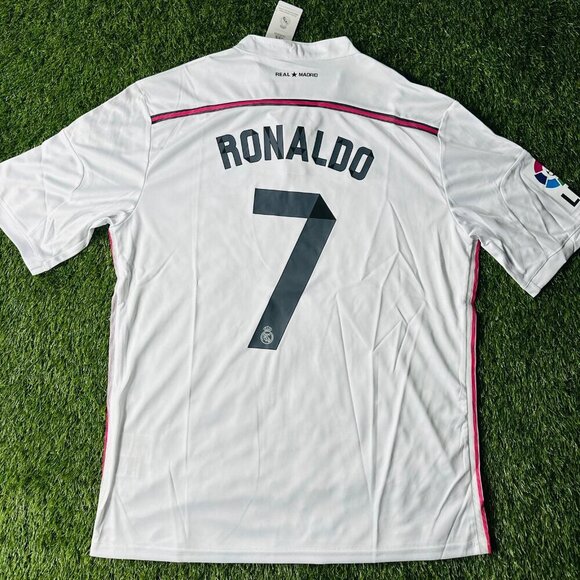 Retro Adidas Real Madrid CF 2014-2015 Cristiano Ronaldo #7 Home Football Shirt - Picture 3 of 13